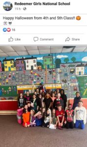 Celebrating Halloween with Redeemer School, Dundalk